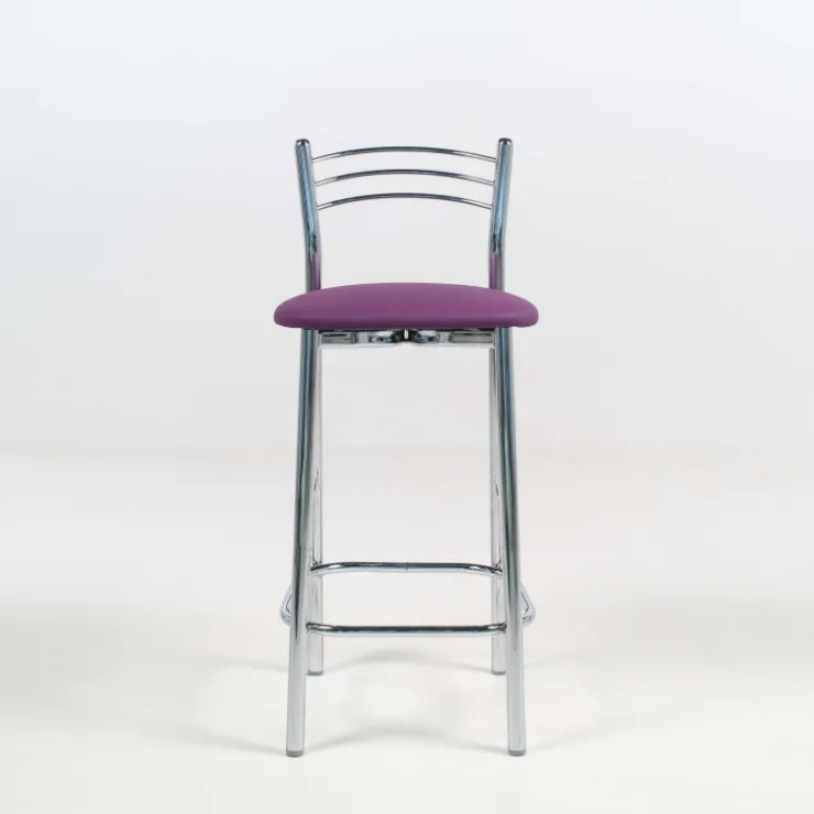 Bailen Tabouret Snack (assise +/- 65 Cm)|Tabouret De Bar (assise +/- 80 Cm)*Marta Tabouret snack de cuisine en métal assise rembourrée