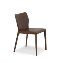 Airnova Chaise De Salle à Manger*Maryl Chaise gainée contemporaine en croûte de cuir