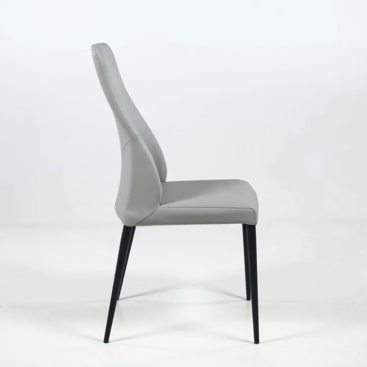 Europea Chaise De Cuisine|Chaise De Salle à Manger*Mathilde Chaise de séjour moderne italienne en synthétique et pieds en métal