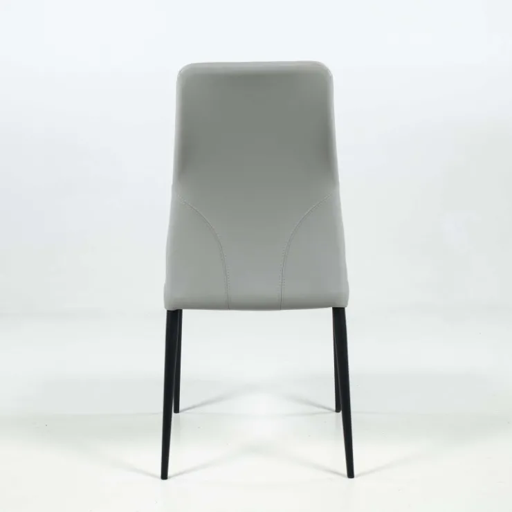 Europea Chaise De Cuisine|Chaise De Salle à Manger*Mathilde Chaise de séjour moderne italienne en synthétique et pieds en métal