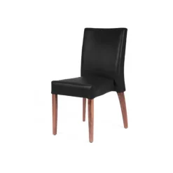 Sessio Chaise De Cuisine|Chaise De Salle à Manger*Matias stack Chaise confortable empilable en simili avec pieds en bois