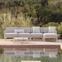 Fauteuil De Jardin*Maximo Canapé de jardin modulable 5 places