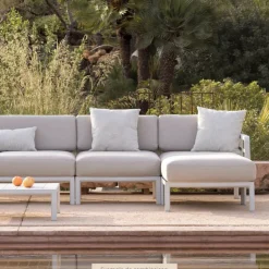 Fauteuil De Jardin*Maximo Pouf de jardin en polypropylène et tissu