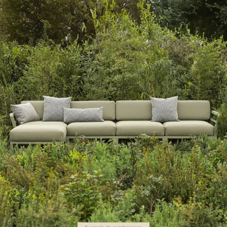 Fauteuil De Jardin*Maximo Pouf de jardin en polypropylène et tissu