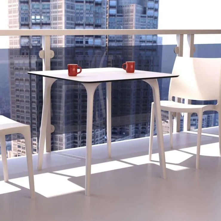 Table De Cuisine|Table Pour Petit Espace*Maya Table carrée en stratifié