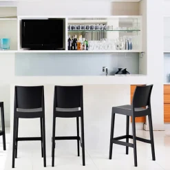 Tabouret De Bar (assise +/- 80 Cm)*Maya Tabouret de bar empilable en polypropylène