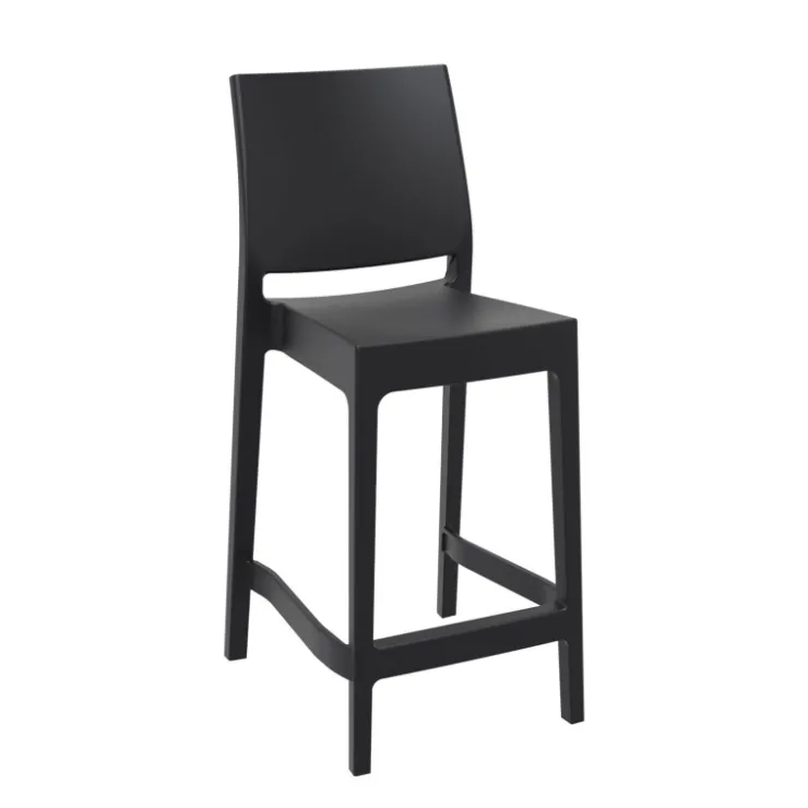 Tabouret Snack (assise +/- 65 Cm)|Tabouret De Bar (assise +/- 80 Cm)*Maya Tabouret snack moderne empilable en polypropylène