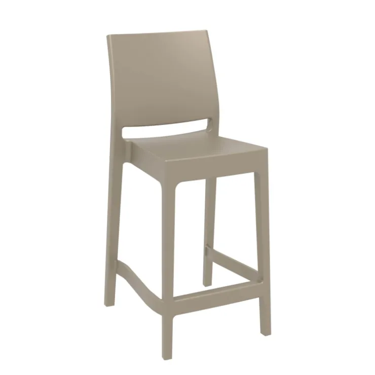 Tabouret Snack (assise +/- 65 Cm)|Tabouret De Bar (assise +/- 80 Cm)*Maya Tabouret snack moderne empilable en polypropylène