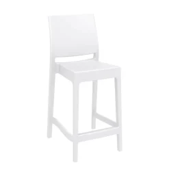 Tabouret Snack (assise +/- 65 Cm)|Tabouret De Bar (assise +/- 80 Cm)*Maya Tabouret snack moderne empilable en polypropylène