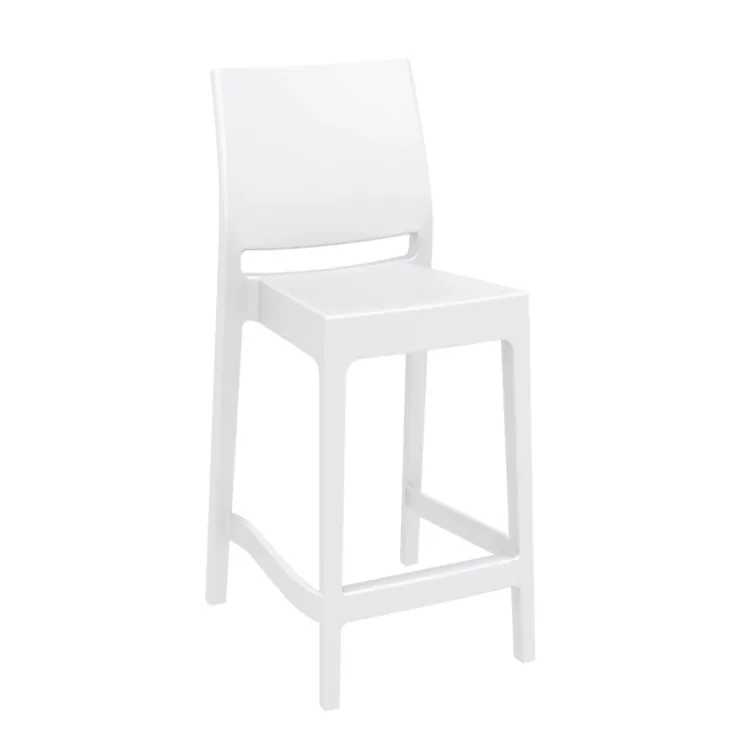 Tabouret Snack (assise +/- 65 Cm)|Tabouret De Bar (assise +/- 80 Cm)*Maya Tabouret snack moderne empilable en polypropylène