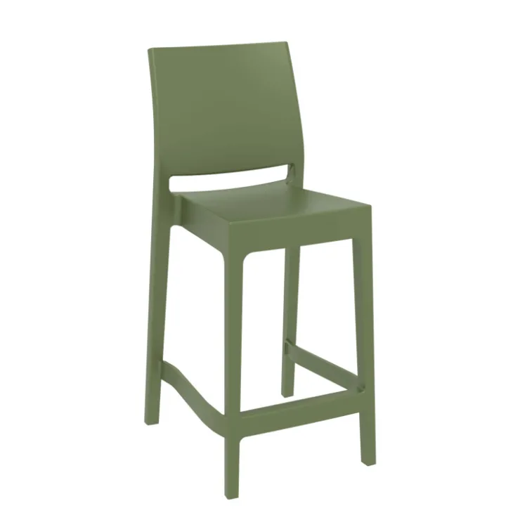 Tabouret Snack (assise +/- 65 Cm)|Tabouret De Bar (assise +/- 80 Cm)*Maya Tabouret snack moderne empilable en polypropylène