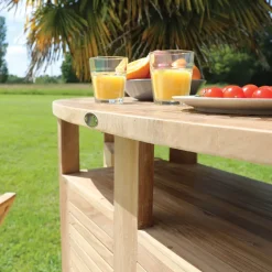 Medicis Table De Jardin*MenhirBar de jardin avec rangement pliable en teck massif