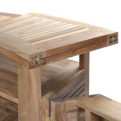 Medicis Table De Jardin*MenhirBar de jardin avec rangement pliable en teck massif