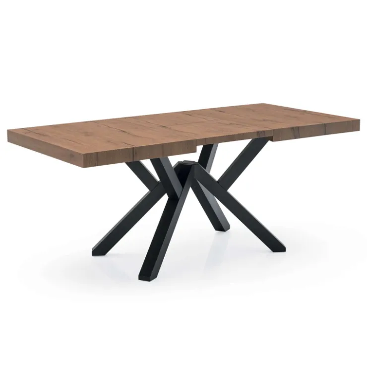 Table De Salle à Manger*Mikado Connubia© Table extensible design en mélaminé avec pieds en bois
