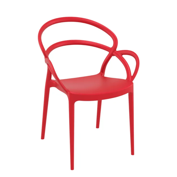 Chaise De Cuisine|Chaise De Salle à Manger*Mila Fauteuil design empilable en polypropylène