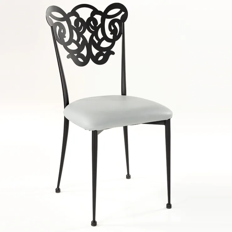 Jayso Chaise De Cuisine|Chaise De Salle à Manger*Milos Chaise provençale en métal assise synthétique rembourrée