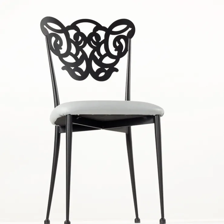 Jayso Chaise De Cuisine|Chaise De Salle à Manger*Milos Chaise provençale en métal assise synthétique rembourrée