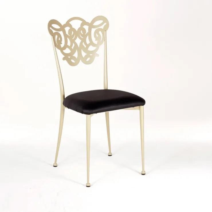 Jayso Chaise De Cuisine|Chaise De Salle à Manger*Milos Chaise provençale en métal assise synthétique rembourrée