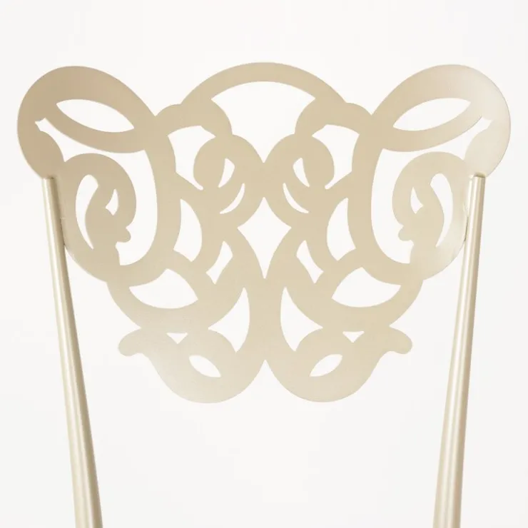 Jayso Chaise De Cuisine|Chaise De Salle à Manger*Milos Chaise provençale en métal assise synthétique rembourrée