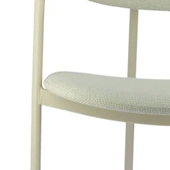 Perfecta Chaise De Salle à Manger|Chaise Salon*Mirror Chaise moderne en tissu avec accoudoirs et pieds en métal