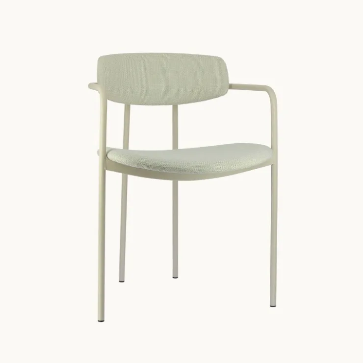 Perfecta Chaise De Salle à Manger|Chaise Salon*Mirror Chaise moderne en tissu avec accoudoirs et pieds en métal