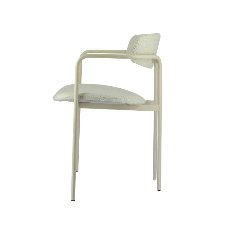 Perfecta Chaise De Salle à Manger|Chaise Salon*Mirror Chaise moderne en tissu avec accoudoirs et pieds en métal
