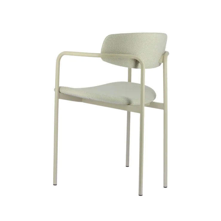 Perfecta Chaise De Salle à Manger|Chaise Salon*Mirror Chaise moderne en tissu avec accoudoirs et pieds en métal