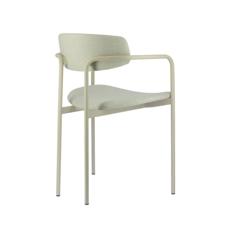 Perfecta Chaise De Salle à Manger|Chaise Salon*Mirror Chaise moderne en tissu avec accoudoirs et pieds en métal