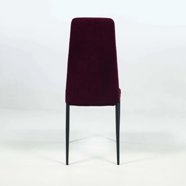 Europea Chaise De Salle à Manger*Mirta Chaise de séjour moderne en tissu et pieds en métal