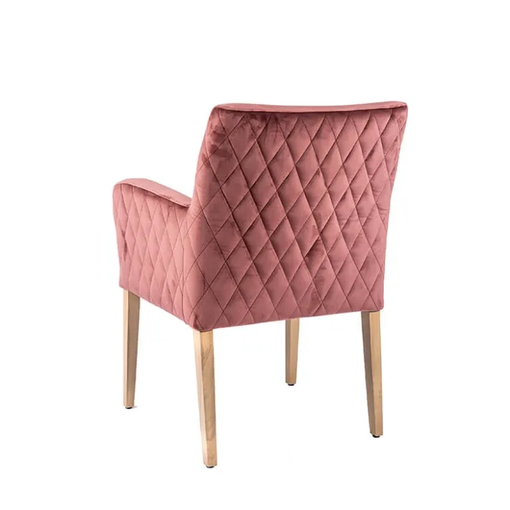 Sessio Chaise De Salle à Manger|Chaise Salon*Moritz diamant Fauteuil cocooning matelassé dans le dos et revêtement en tissu