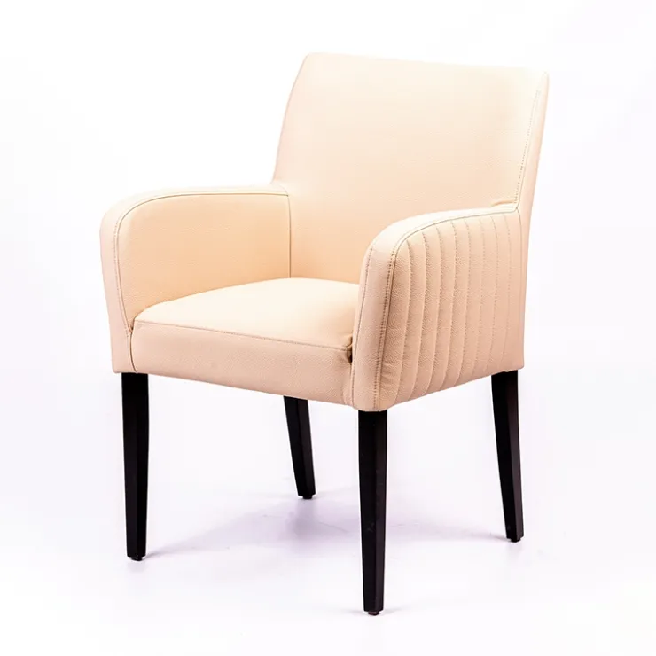 Sessio Chaise De Cuisine|Chaise De Salle à Manger*Moritz line Fauteuil de salon confortable avec dos matelassé et pieds en bois