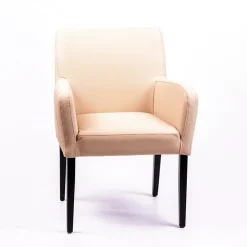 Sessio Chaise De Cuisine|Chaise De Salle à Manger*Moritz line Fauteuil de salon confortable avec dos matelassé et pieds en bois