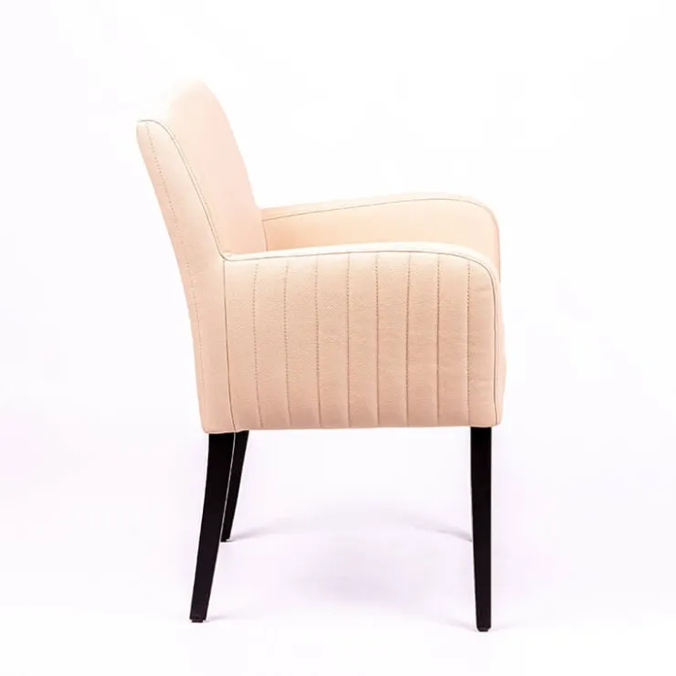 Sessio Chaise De Cuisine|Chaise De Salle à Manger*Moritz line Fauteuil de salon confortable avec dos matelassé et pieds en bois