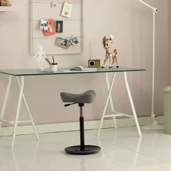 Varier Tabouret Snack (assise +/- 65 Cm)|Tabouret De Bar (assise +/- 80 Cm)*Move ® Tabouret ergonomique réglable en tissu