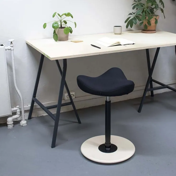 Varier Tabouret Snack (assise +/- 65 Cm)|Tabouret De Bar (assise +/- 80 Cm)*Move ® Tabouret ergonomique réglable en tissu