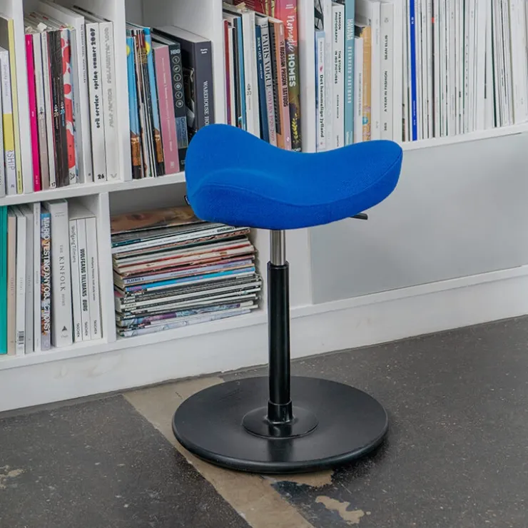 Varier Tabouret Snack (assise +/- 65 Cm)|Tabouret De Bar (assise +/- 80 Cm)*Move ® Tabouret ergonomique réglable en tissu