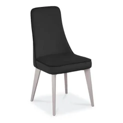 Europea Chaise De Cuisine|Chaise De Salle à Manger*Nadine Chaise de salle à manger italienne en synthétique et pieds en bois massif