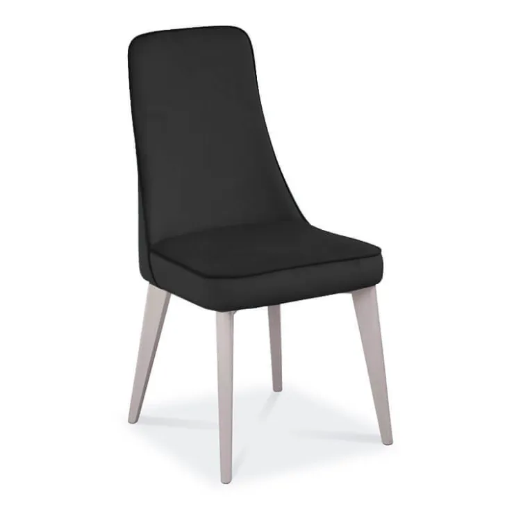 Europea Chaise De Cuisine|Chaise De Salle à Manger*Nadine Chaise de salle à manger italienne en synthétique et pieds en bois massif
