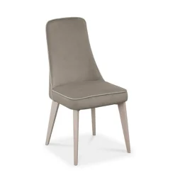 Europea Chaise De Salle à Manger|Chaise Salon*Nadine Chaise de salle à manger en tissu et pieds en bois fabriquée en Italie