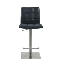 Tabouret Snack (assise +/- 65 Cm)|Tabouret De Bar (assise +/- 80 Cm)*NantesTabouret ajustable en hauteur coque matelassée et structure en acier brossé