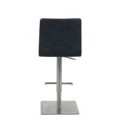 Tabouret Snack (assise +/- 65 Cm)|Tabouret De Bar (assise +/- 80 Cm)*NantesTabouret ajustable en hauteur coque matelassée et structure en acier brossé
