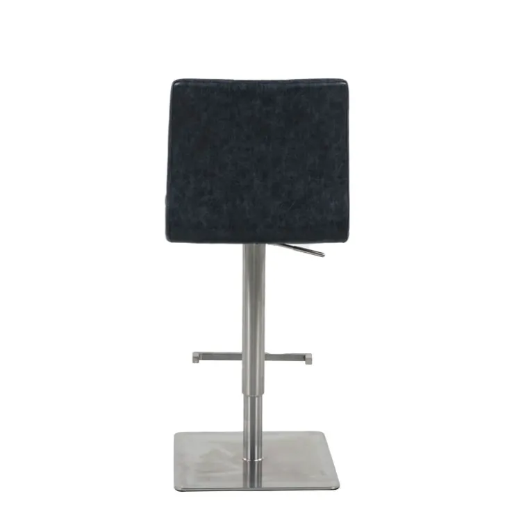 Tabouret Snack (assise +/- 65 Cm)|Tabouret De Bar (assise +/- 80 Cm)*NantesTabouret ajustable en hauteur coque matelassée et structure en acier brossé
