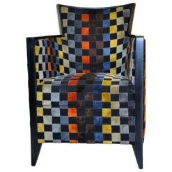 Paget Fauteuil De Salon*Nathan Fauteuil art déco fabriqué en France en tissu et bois massif