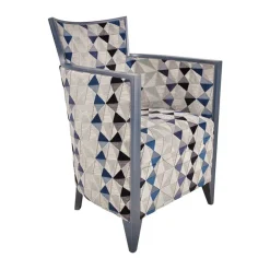 Paget Fauteuil De Salon*Nathan Fauteuil art déco fabriqué en France en tissu et bois massif