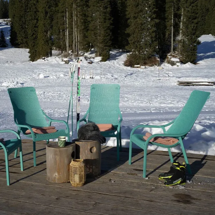 Fauteuil De Jardin*Net Lounge Fauteuil lounge extérieur en polypropylène recyclable empilable