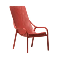 Fauteuil De Jardin*Net Lounge Fauteuil lounge extérieur en polypropylène recyclable empilable