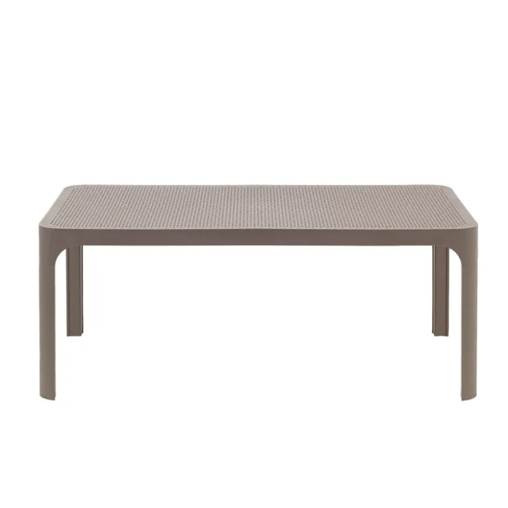 Table De Jardin*Net Table basse de jardin moderne avec plateau micro perforé 100 x 60 cm