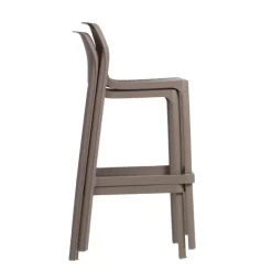 Tabouret Snack (assise +/- 65 Cm)|Tabouret De Bar (assise +/- 80 Cm)*Net Tabouret haut empilable en polypropylène