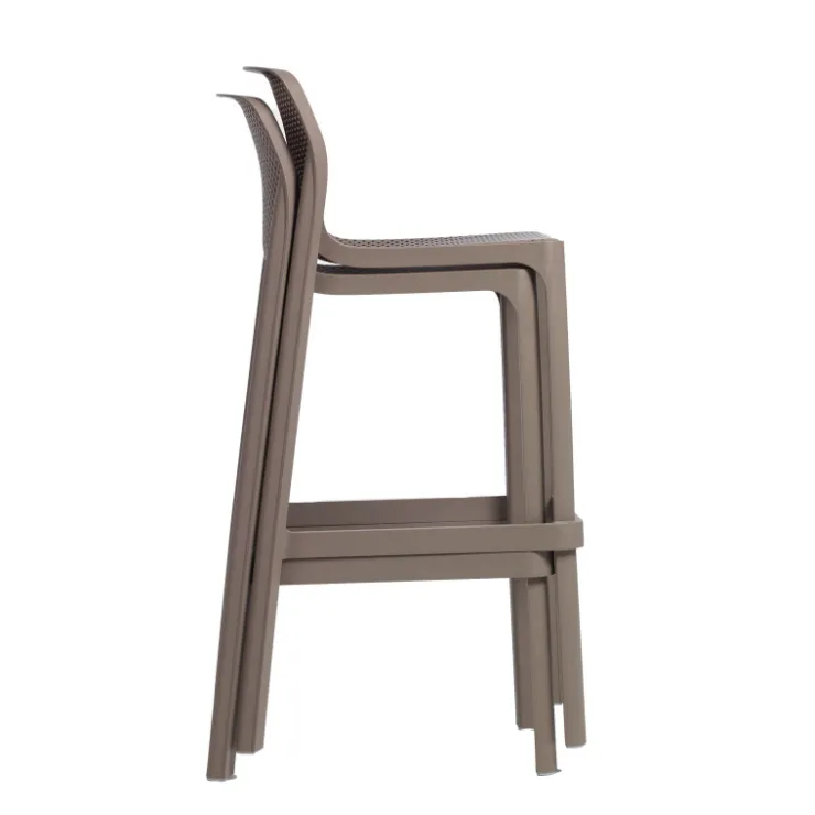 Tabouret Snack (assise +/- 65 Cm)|Tabouret De Bar (assise +/- 80 Cm)*Net Tabouret haut empilable en polypropylène