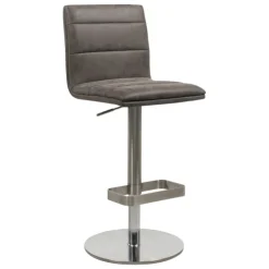 Tabouret Snack (assise +/- 65 Cm)|Tabouret De Bar (assise +/- 80 Cm)*NouméaTabouret réglable en hauteur pied métal et coque rembourrée